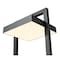Z-Lite Luttrel 1 Light Outdoor Post Mount Fixture, Black & Sand Blast 566PHXLR-BK-LED - alternate 5